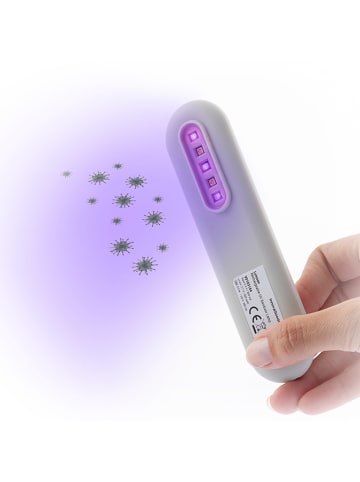 InnovaGoods Wiederaufladbare UV-Desinfektionslampe in Grau