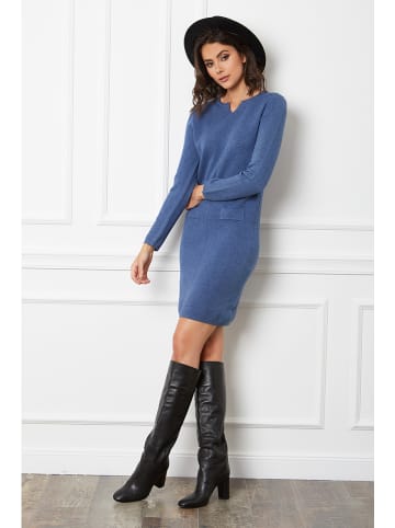 So Cachemire Strickkleid "Anir" in Blau