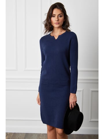 So Cachemire Strickkleid "Anir" in Dunkelblau