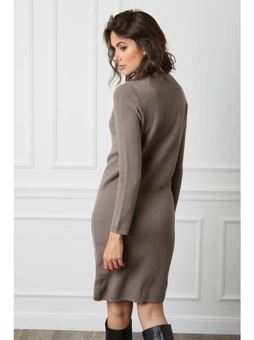 So Cachemire Strickkleid "Anir" in Taupe