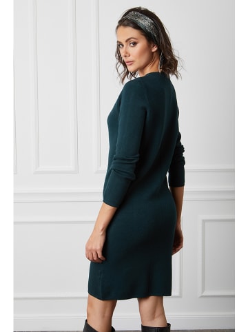 So Cachemire Strickkleid "Anir" in Dunkelgrün