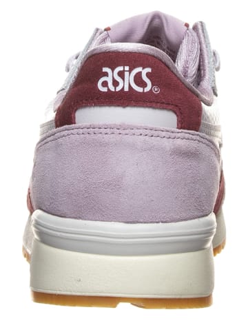 asics Leder-Sneakers "Gel Lyte" in Weiß/ Lila/ Bordeaux