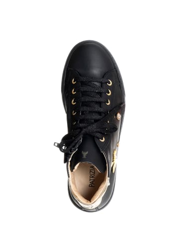 Patrizia Pepe Leder-Sneakers in Schwarz