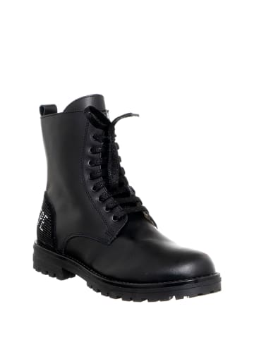 Patrizia Pepe Leder-Boots in Schwarz