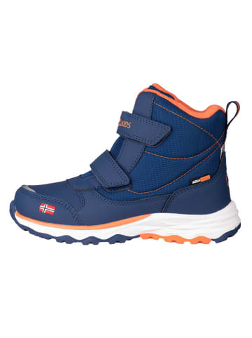 Trollkids Winterboots "Hafjell" in Dunkelblau/ Orange