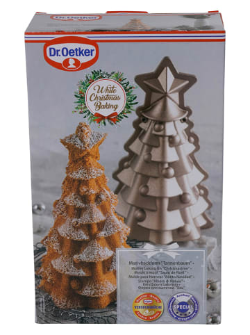 Dr. Oetker Forma "Christmas tree" w kolorze kremowym do pieczenia - 25,5 x 15 cm