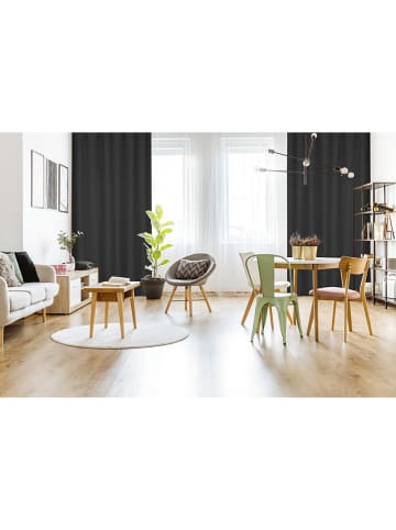Lifa Living Zasłona "Luxe" w kolorze czarnym