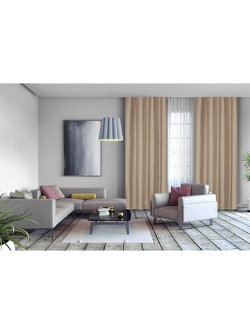 Lifa Living Zasłona "Luxe" w kolorze jasnobrązowym