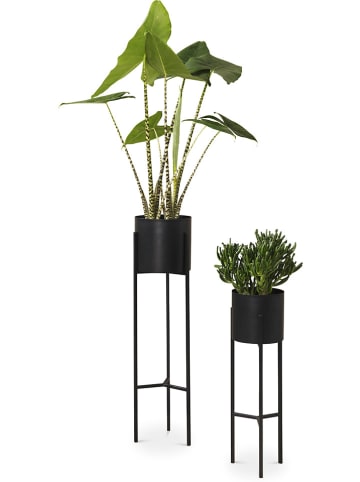 Lifa Living 2er-Set: Pflanzenständer in Schwarz