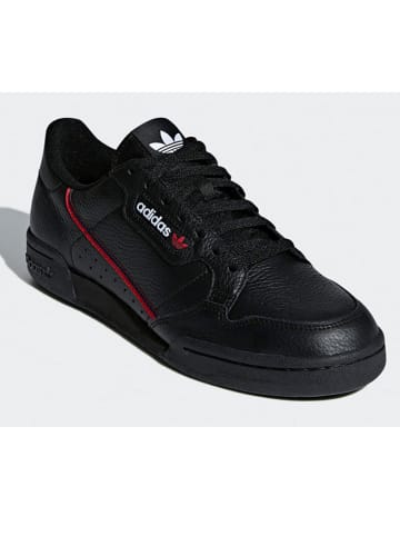 adidas Skórzane sneakersy w kolorze czarnym