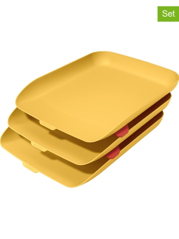 Leitz Półki (3 szt.) "Cosy" w kolorze żółtym na dokumenty - A4
