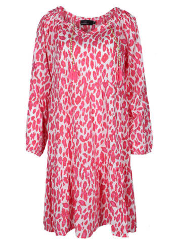 Zwillingsherz Jurk "Tara" wit/roze