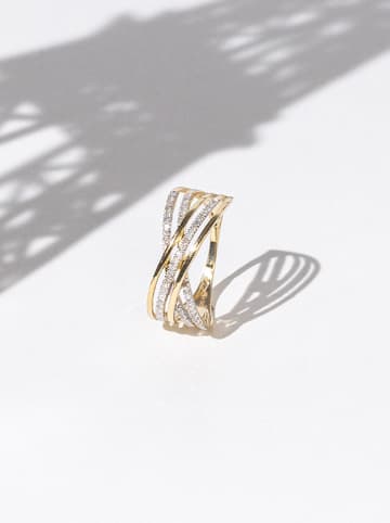 DIAMOND & CO Gold-Ring "Lampang" mit Diamanten