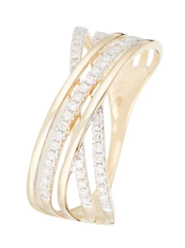 DIAMOND & CO Gold-Ring "Lampang" mit Diamanten