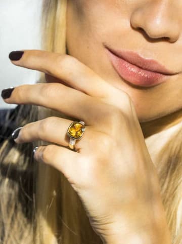 CARATELLI Gouden ring "Sucre d'Orge" met diamanten