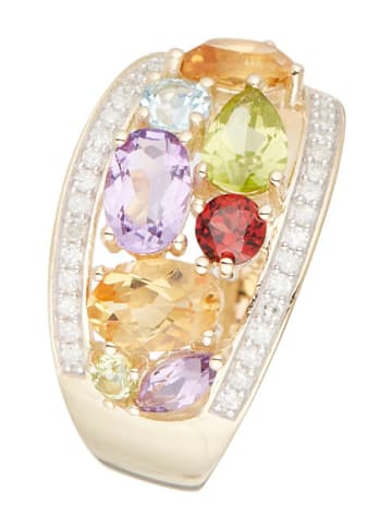 DIAMOND & CO Gouden ring "Mae" met diamanten