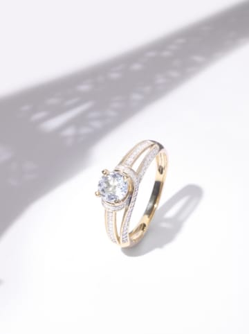 DIAMOND & CO Gouden ring "Mackay" met diamanten