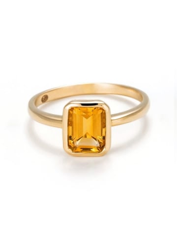 Gouden ring "Classy" met citrien