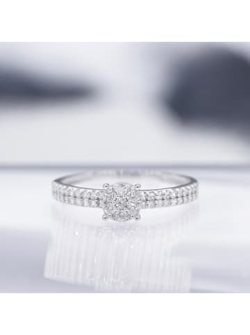 DIAMOND & CO Witgouden ring "Magana" met diamanten