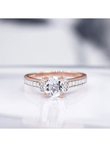 DIAMOND & CO Roségouden ring "Chera" met diamanten