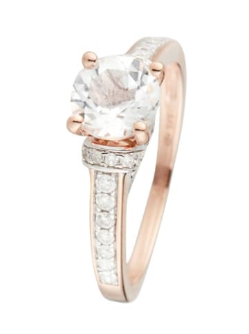 DIAMOND & CO Roségouden ring "Chera" met diamanten