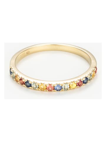 DIAMOND & CO Gouden ring "Multicolor" met edelstenen