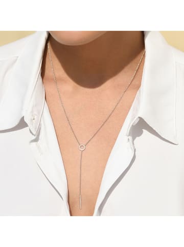 CARATELLI Weißgold-Halskette "Brescia" mit Diamanten - (L)42 cm