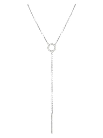 CARATELLI Weißgold-Halskette "Brescia" mit Diamanten - (L)42 cm