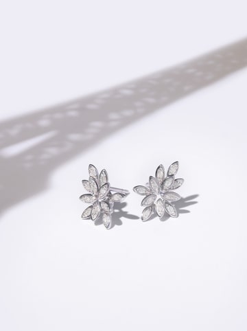 DIAMOND & CO Weißgold-Ohrstecker "Bouquet" mit Diamanten