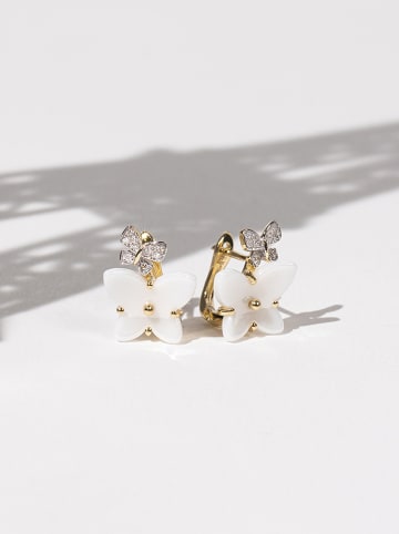 DIAMOND & CO Gouden oorstekers "Enisa" met diamanten
