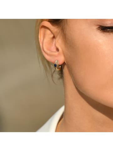 CARATELLI Gouden oorringen "Lovina" met diamanten