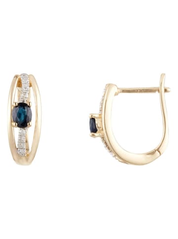 DIAMOND & CO Gold-Ohrringe "Lovina" mit Diamanten