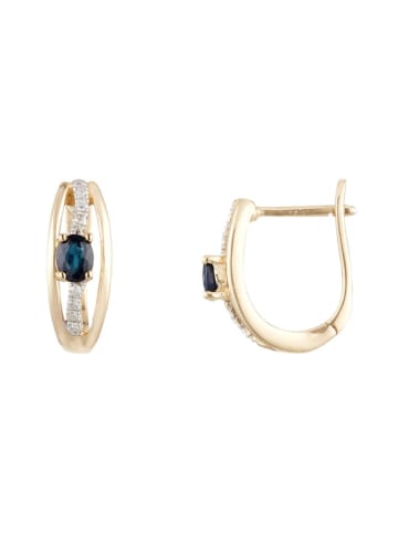 DIAMOND & CO Gold-Ohrringe "Lovina" mit Diamanten