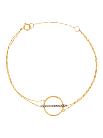 DIAMOND & CO Złota bransoletka "Ofaty" z diamentami