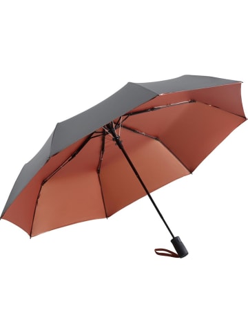 Le Monde du Parapluie Taschenschirm  in Grau/ Kupfer - Ø 100 cm