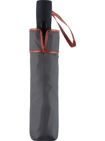 FARE Taschenschirm  in Grau/ Kupfer - Ø 100 cm