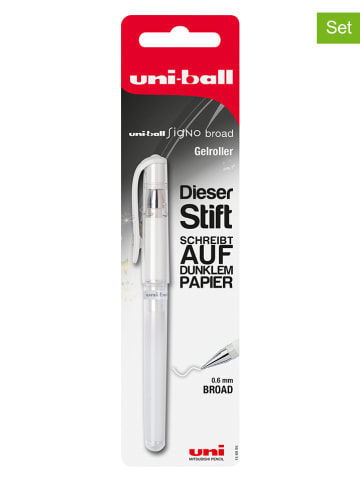 Faber-Castell Długopisy żelowe (5 szt.) "Signo" w kolorze białym