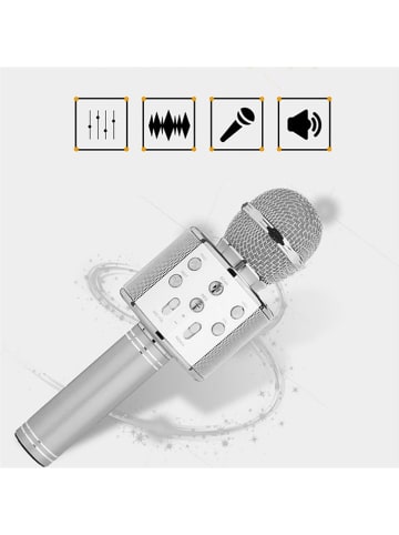 SmartCase Mikrofon Bluetooth w kolorze srebrnym