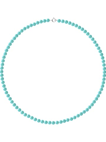 Pearline Parelketting turquoise - (L)42 cm