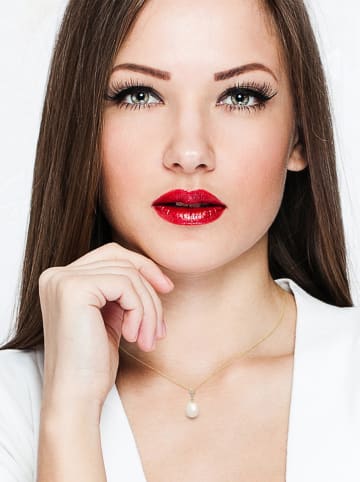 Pearl Addict Gold-Anhänger mit Diamanten und Perle