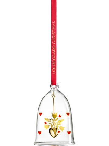 Holme Gaard Decoratieve hanger "Ann-Sofi Romme - Kerstbelletje" goudkleurig - (H)8 cm