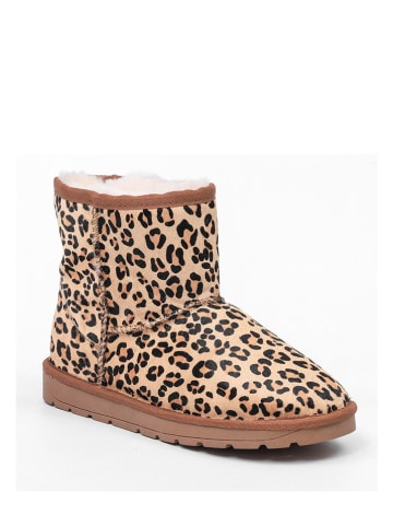 Gooce Leren winterboots "Leo" lichtbruin