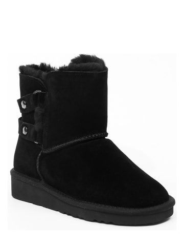 Gooce Leren winterboots "Shirley" zwart