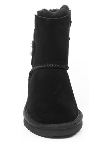 Gooce Leder-Winterboots "Shirley" in Schwarz