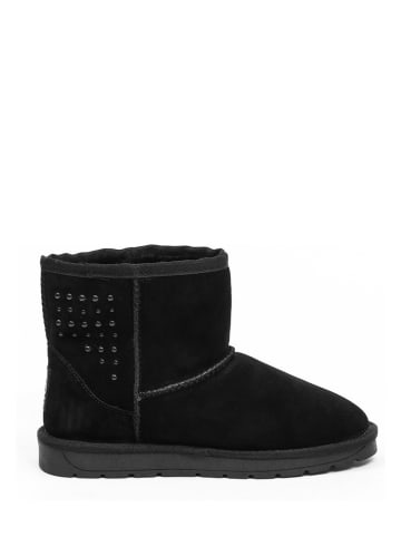 Gooce Leder-Winterboots "Suri" in Schwarz