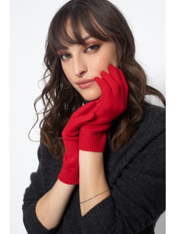 Perfect Cashmere Kasjmieren handschoenen "Hailey" rood