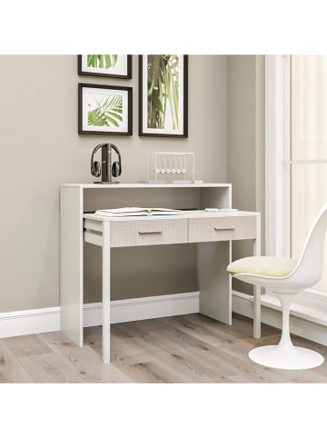 Evila Schreibtisch "My Desk" in Weiß - (B)99 x (H)88 x (T)66 cm