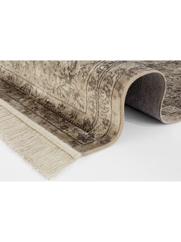 Hanse Home Webteppich "Oriental Vintage Medaillon - Samt" in Oliv