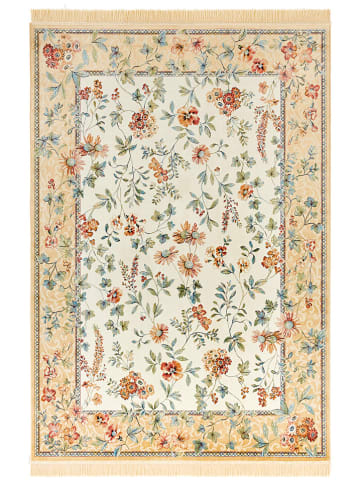 Nouristan Dywan tkany "Oriental Flowers - Samt" w kolorze beżowo-kremowym