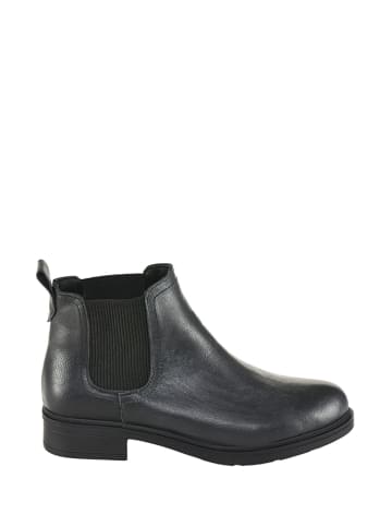 Noosy Leder-Chelsea-Boots in Schwarz
